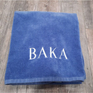 Royal Comfort Beach Towel with BAKA written GAG Gift Means IDIOT in Japanese